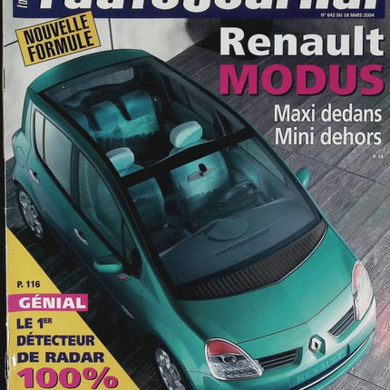 Renault Modus - L'auto journal - Nr. 642 - 2004 - Zeitschriftenbericht - Auto