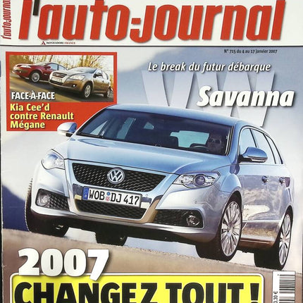 Savanna - L'auto journal - n° 715 - 2007 - revue magazine - voiture
