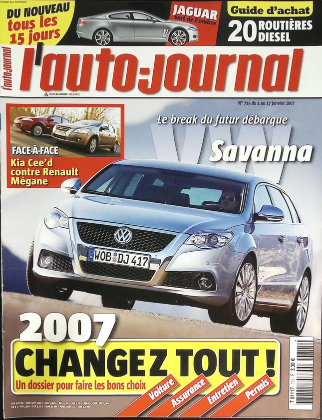 Savanna - L'auto journal - n° 715 - 2007 - revue magazine - voiture