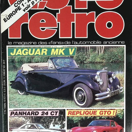 Jaguar MK V Panhard 24 CT Replica GTO - Retro-Auto und Motorrad - Nr. 63 - 1985 - Zeitschriftenbericht - Auto
