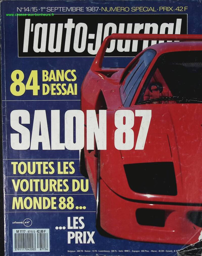 1987 Motor Show Special - L'auto journal - Nr. 14/15 - 1987 - Zeitschriftenkritik - Auto