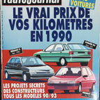 Der wahre Preis Ihrer Kilometer im Jahr 1990 - L'auto journal - Nr. 1 - 1990 - Zeitschriftenkritik - Auto