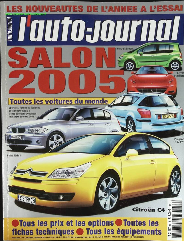 Spécial salon 2005 - L'auto journal - n° 651 - 2004 - revue magazine - voiture
