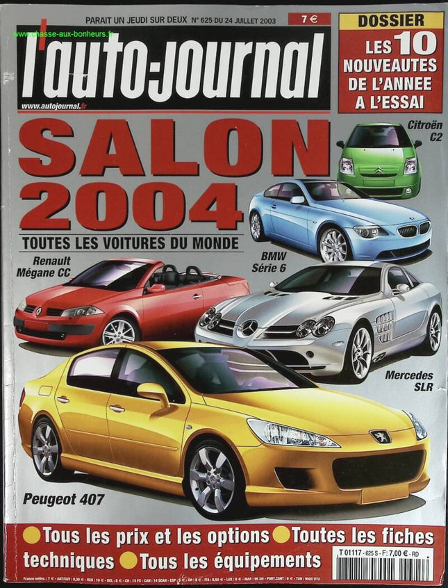 Spécial salon 2004 - L'auto journal - n° 625 - 2003 - revue magazine - voiture