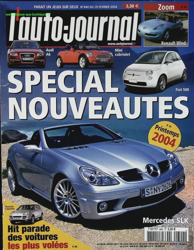 Spécial nouveautés - L'auto journal - n° 640 - 2004 - revue magazine - voiture