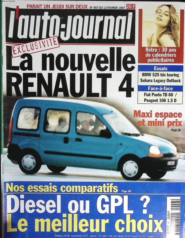 The new Renault 4 - L'auto journal - n° 457 - 1997 - magazine review - car