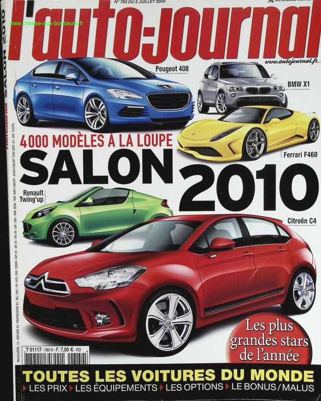 Spécial salon 2010 - L'auto journal - n° 780 - 2009 - revue magazine - voiture