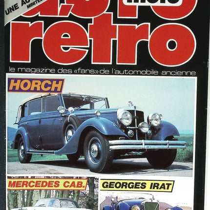 Horch Mercedes CAB Georges Irat - Retro auto moto - n° 77 - 1987 - magazine review - car
