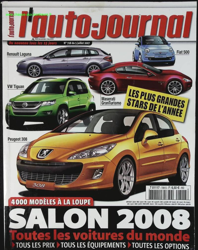 Autosalon-Sonderheft 2008 - L'auto journal - Nr. 728 - 2007 - Zeitschriftenbericht - Auto