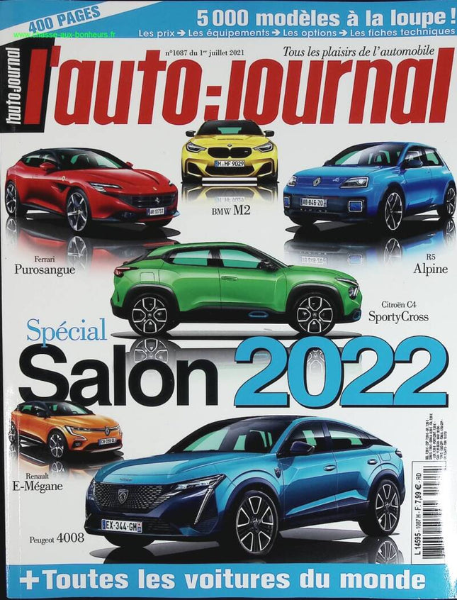 Spécial salon 2022 - L'auto journal - n° 1087 - 2021 - revue magazine - voiture