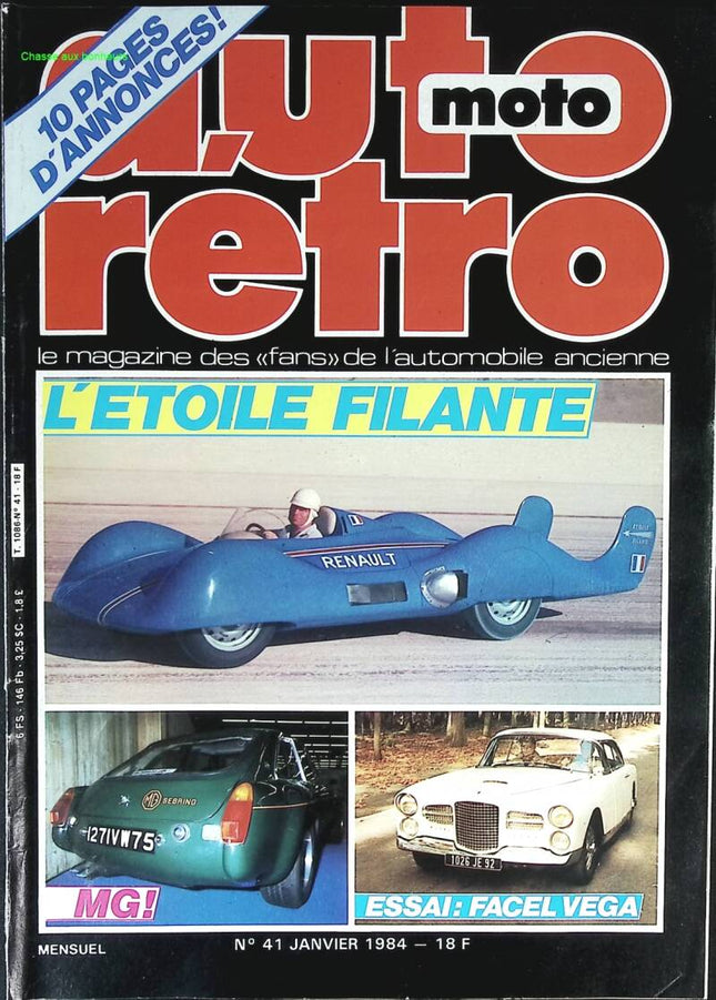 The MG Facel Vega shooting star - Retro auto moto - n° 41 - 1984 - magazine review - car