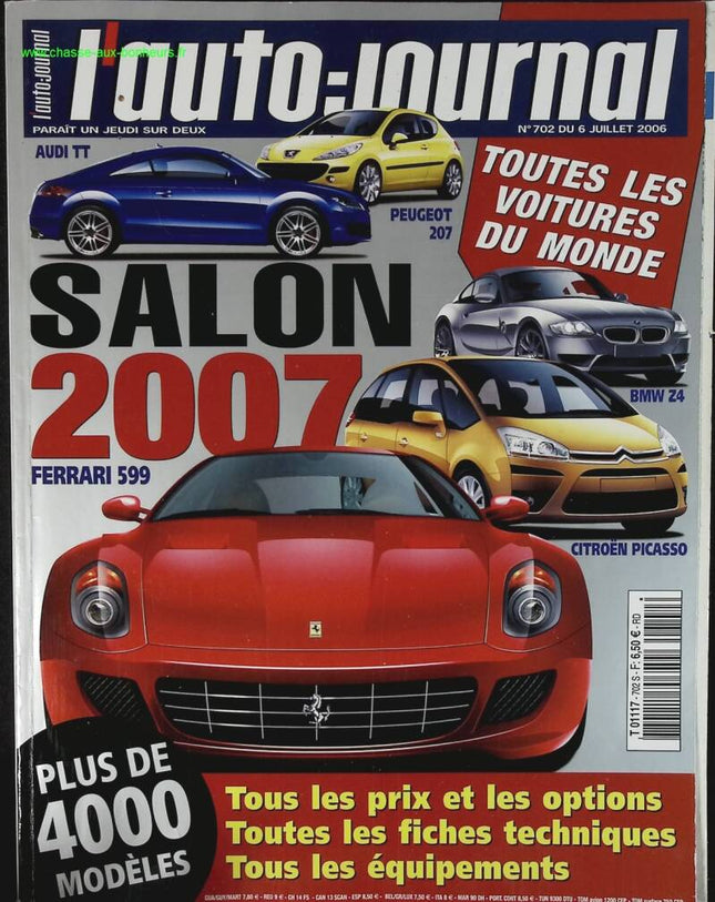 Sonderausgabe zum Autosalon 2007 - L'auto journal - Nr. 702 - 2006 - Zeitschriftenbericht - Auto