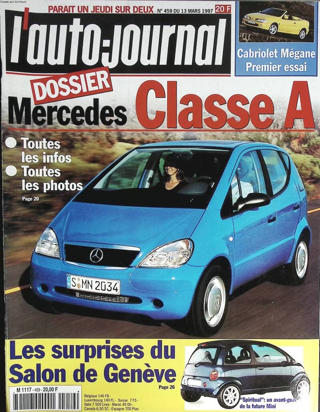 Mercedes A-Class - L'auto journal - No. 459 - 1997 - magazine review - car