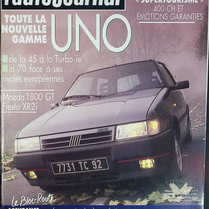 The entire Fiat UNO range - L'auto journal - n° 21 - 1989 - magazine review - car