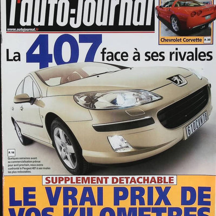 Peugeot 407 vs. its rivals - L'auto journal - No. 638 - 2004 - magazine review - car