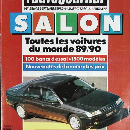 Sonderausgabe zum Autosalon 1989-1990 - L'auto journal - Nr. 15/16 - 1989 - Zeitschriftenbericht - Auto