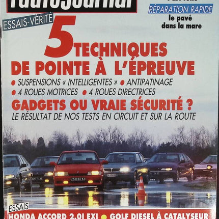 5 Spitzentechniken auf dem Prüfstand - L'auto journal - Nr. 2 - 1990 - Zeitschriftenrezension - Auto