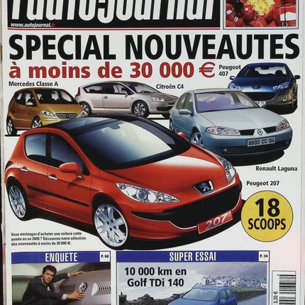 Spécial nouveautés - L'auto journal - n° 637 - 2004 - revue magazine - voiture