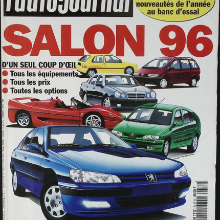 Spécial salon 1996 - L'auto journal - n° 417 - 1995 - revue magazine - voiture