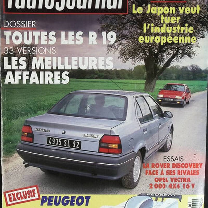 All Renault 19s - L'auto journal - n° 3 - 1990 - magazine review - car