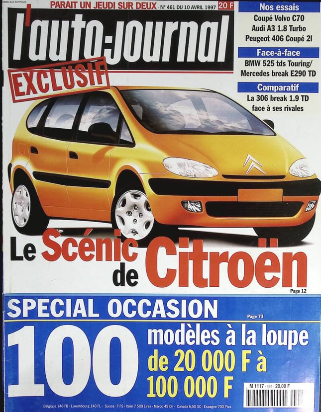 Citroën's Scenic - L'auto journal - n° 461 - 1997 - magazine review - car