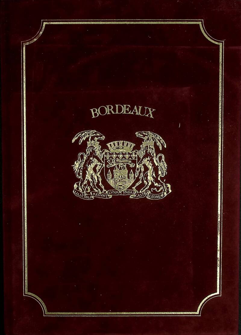 Bordeaux office du tourisme 80eme anniversaire couverture velours - C. Sikorsky - 1985 - livre