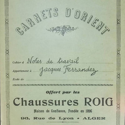 Carnet d'orient notes de travail - Jacques Ferrandez - livre