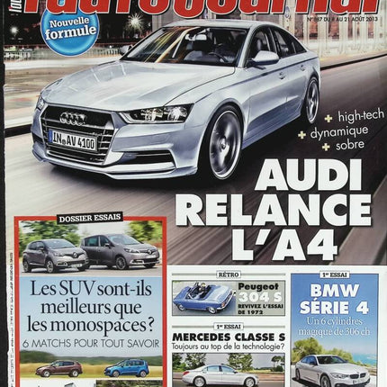 Audi bringt den A4 neu auf den Markt - L'auto journal - Nr. 887 - 2013 - Zeitschriftenbericht - Auto
