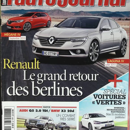 Renault: Die Rückkehr der Limousine - L'auto journal - Nr. 932 - 2015 - Magazin-Rezension - Auto