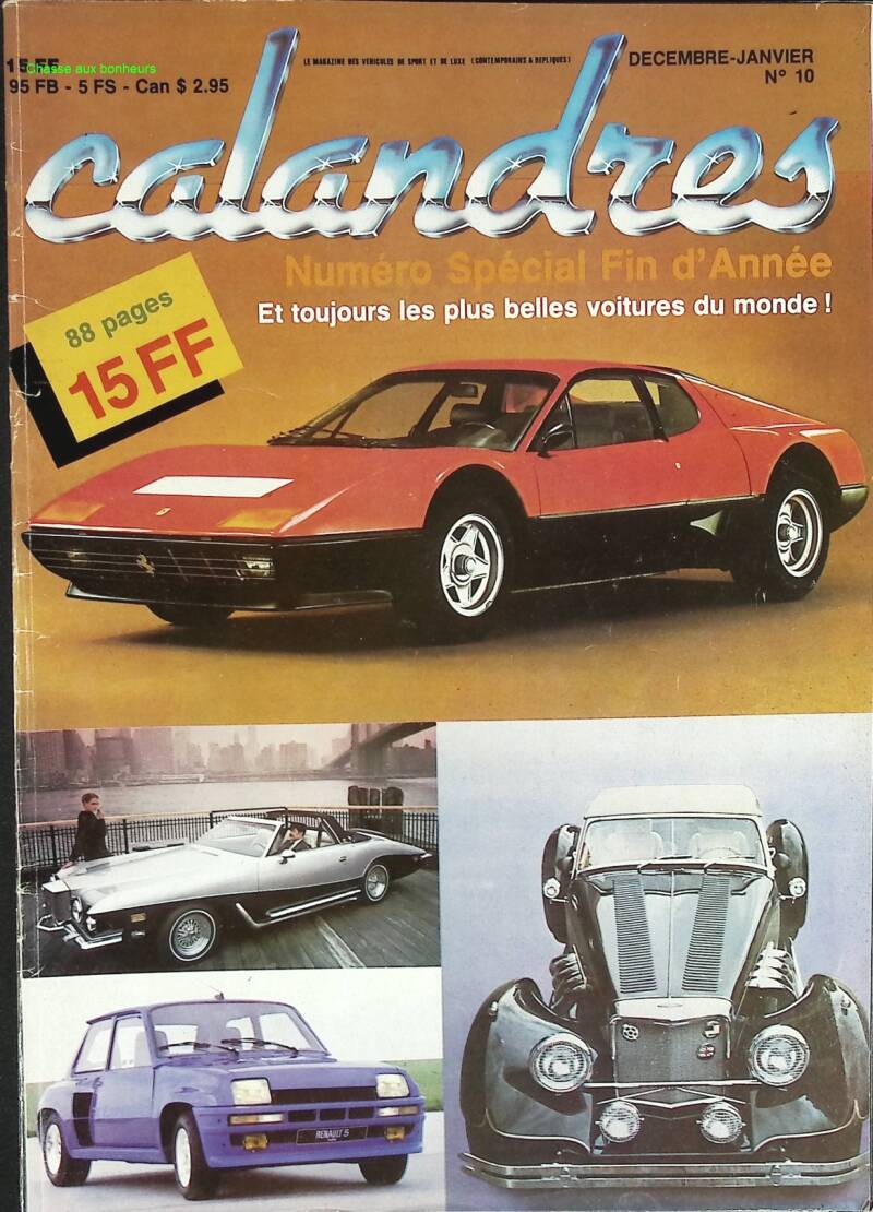 Calandres - n° 10 - 1983 - revue magazine - voiture