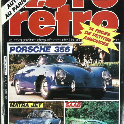 Porsche 356 Matra Jet Saab - Retro Auto Moto - No. 53 - 1985 - magazine review - car