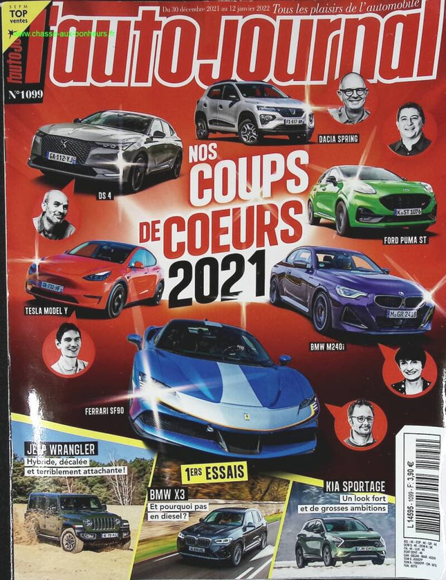 Nos coups de coeur 2021 - L'auto journal - n° 1099 - 2021 - revue magazine - voiture