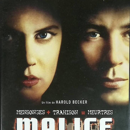 Malice – DVD – Alec Baldwin, Nicole Kidman – Thriller psychologique - DVD