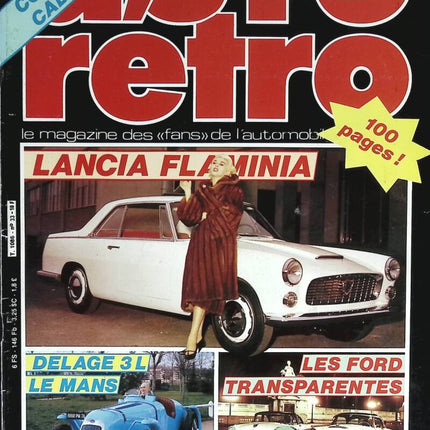 Lancia Flaminia Delage 3L le Mans - Auto moto rétro - n° 33 - 1983 - revue magazine - voiture