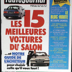 The 15 best cars of the show - L'auto journal - n° 17 - 1988 - magazine review - car