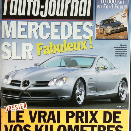 Mercedes SLR - L'auto journal - n° 507 - 1999 - magazine review - car