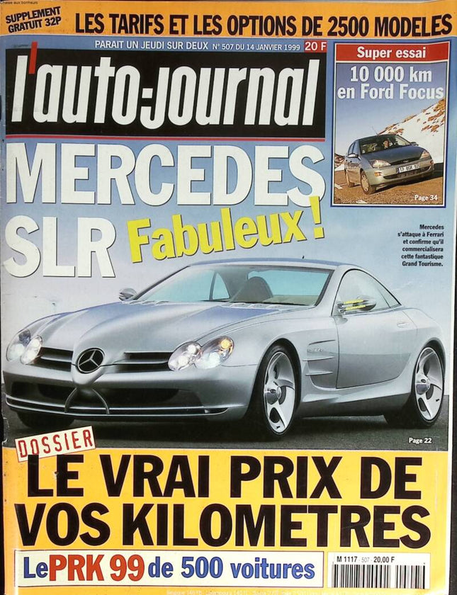 Mercedes SLR - L'auto journal - n° 507 - 1999 - magazine review - car