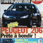 Peugeot 206 prête à bondir - L'auto journal - n° 449 - 1996 - revue magazine - voiture