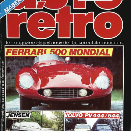 Ferrari 500 Mondial Jensen Volvo PV 444/544 - Retro car and motorcycle - No. 65 - 1986 - magazine review - car