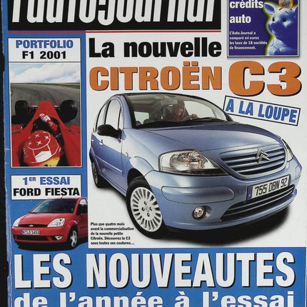 Citroën C3 - L'auto journal - n° 584 - 2001 - magazine review - car