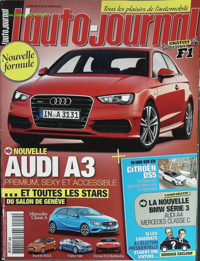 New Audi A3 - L'auto journal - n° 850 - 2012 - magazine review - car