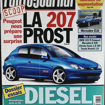 La Peugeot 207 Prost - L'auto journal - n° 479 - 1997 - revue magazine - voiture