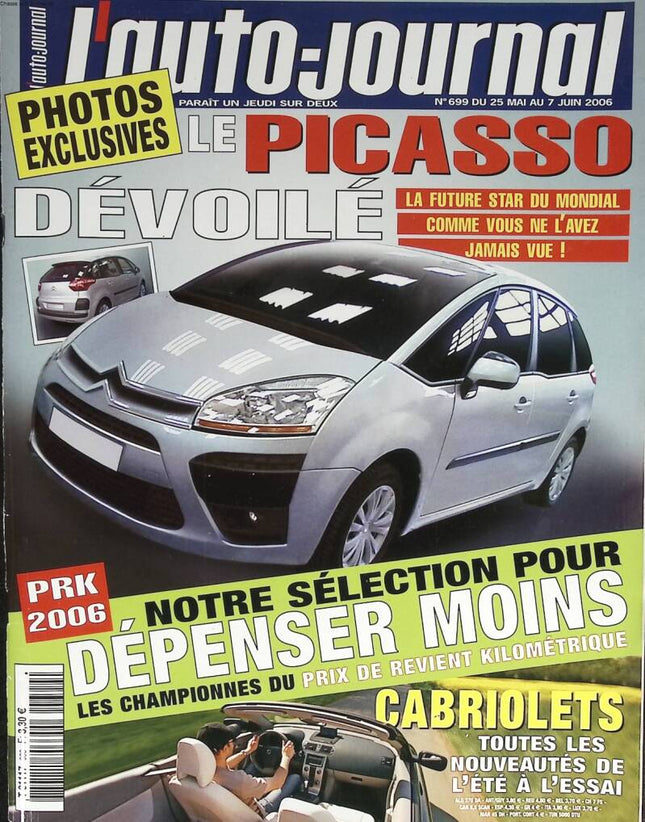The Picasso unveiled - L'auto journal - n° 699 - 2006 - magazine review - car