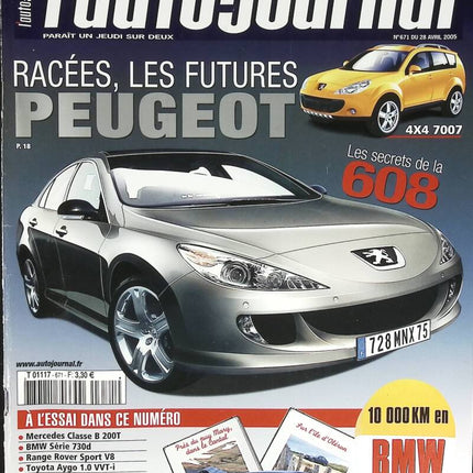 The future Peugeots - L'auto journal - n° 671 - 2005 - magazine review - car