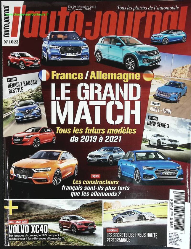 Frankreich-Deutschland, das große Spiel - L'auto journal - Nr. 1023 - 2018 - Zeitschriftenbericht - Auto