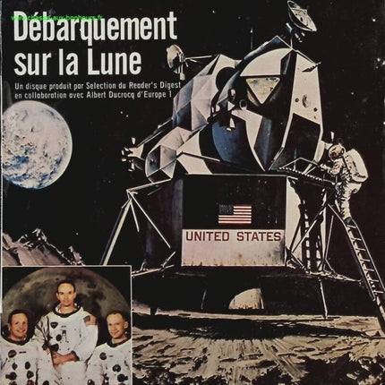 Mondlandung - Albert Ducrocq - 45 U/min Vinyl-Schallplatte
