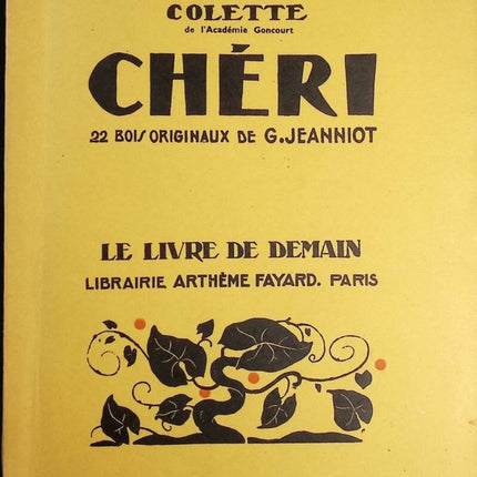 Chéri - Le livre de demain - Colette - Livre