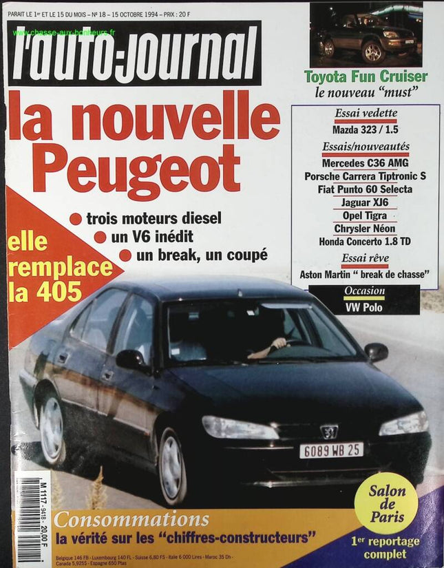 The new Peugeot - L'auto journal - n° 18 - 1994 - magazine review - car
