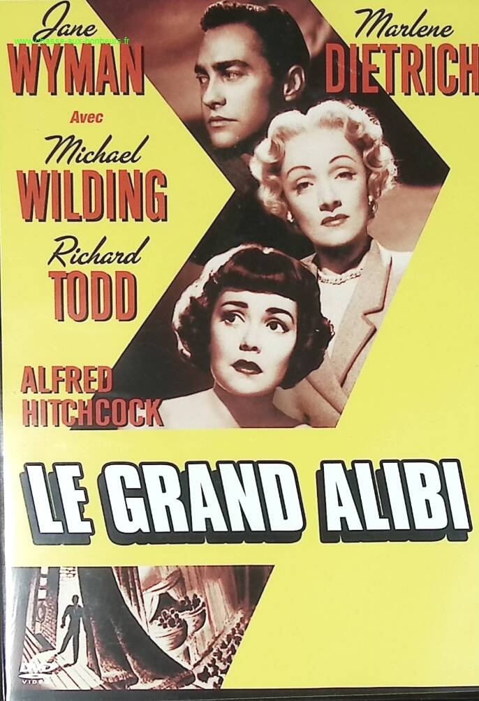The Grand Alibi - Jane Wyman, Marlene Dietrich - DVD Hitchcock thriller