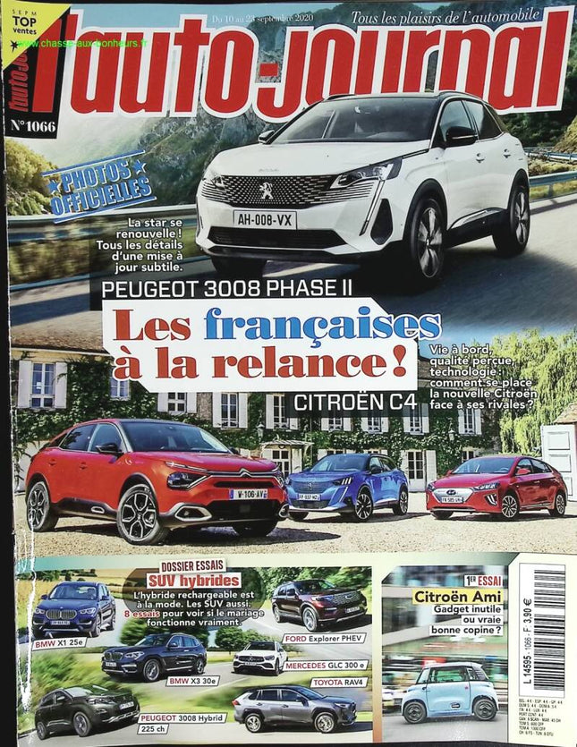 Les françaises à la relance - L'auto journal - n° 1066 - 2020 - revue magazine - voiture